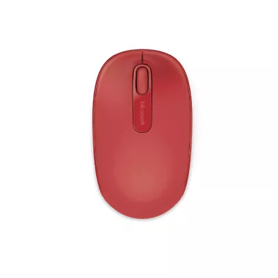 Microsoft Wireless Optical Mobile Mouse 1850 3-Button Scroll Wheel - Red • £34.99