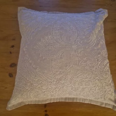 2 X Dorma Paisley Cushion Covers Oyster/Neutral 45 X45cm • £12.99