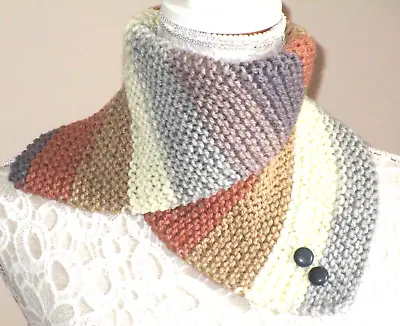 Hand Knitted Cowl Collar Neck Warmer Wrap Scarf Snood Gift • £9.90