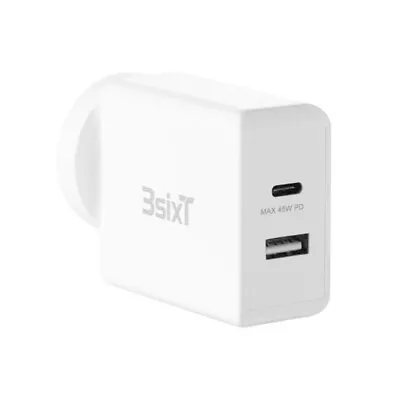 3sixT 45W Wall Charger AU/NZ Plug Dual Port USB-C 2.4A For Smartphones & Tablets • $49