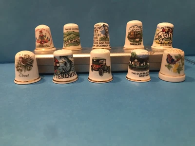 £5.99 • Buy Bone China 10 Thimble Set