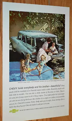 ★1959 Chevy Brookwood Wagon Original Vintage Advertisement Print Ad 59 • $11.99