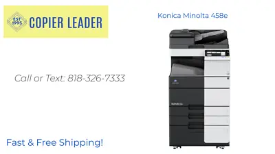 Konica Minolta Bizhub C458 -Color Printer Copier Scanner MFP (Finisher Included) • $3200