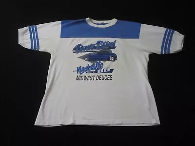 Vintage Hot Rod Shirt Mens XL Midwest Deuces Nashville 88 Chassis Engineering • $44