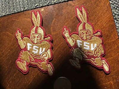 (2) FSU Florida State University Vintage Embroidered Iron On Patch Lot 4” • $7.99