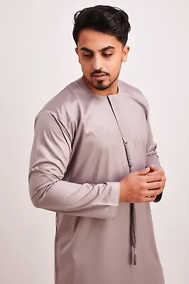 Thobe Jubbah Jubba  Kaftan Kaudura Qamees Men Boys Saudi Style • £26.99