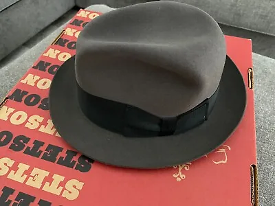 Vintage Knox New York Premier Fedora Hat Men's 7 3/8 Brown (Blach's Dept. Store) • $59.99