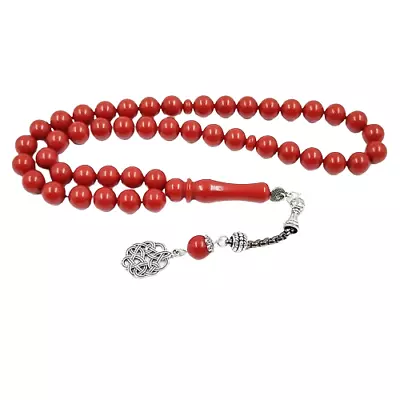 Tasbih Red Resin Ramadan Gift Misbaha Muslim Man Bracelet • $10.16