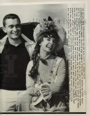 1955 Press Photo Actress Margaret O'Brien & Fiance Robert Allen California • $17.88