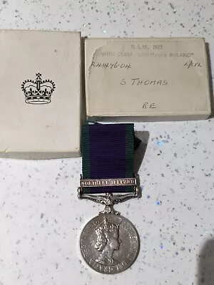 Northern Ireland Campaign Service Medal Lance Corporal S Thomas Re 24147604 • £100