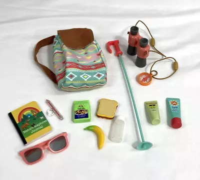 My Life As 18 In Doll Hiking Backpack Binoculars Compass Food Play Accessories • $12.35