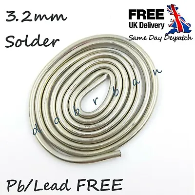 Mountstar Metal 3.2mm Solder Wire 99C Grade Pb/Lead FREE Pipe Work Plumbing Safe • £1.99