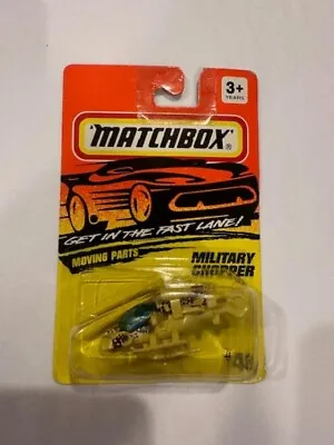 1994 Matchbox Moving Parts Military Chopper #46 • $3.25