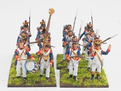 28mm Napoleonic French Infantry. 16 Figures. Painted. Blue 183 • £45