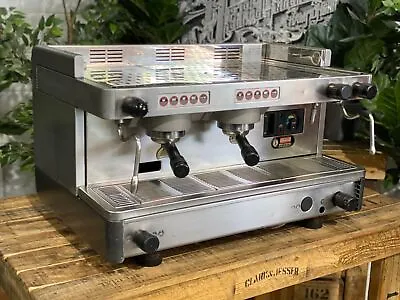 La Cimbali M28 Selectron 2 Group Silver Espresso Coffee Machine Cafe Latte Cart • $1822.90