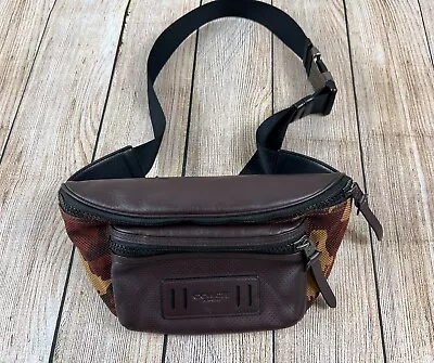 Mens Coach Terrain Belt Bag With Camo Print Waist Pack • $80