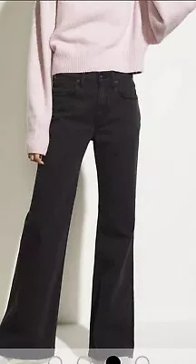 NWT Vince High Waist Jeans Vintage Black Wash Flare Size 28 MSRP $275 • $105