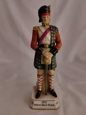£29.99 • Buy Large 24cm Vintage Porcelain Soldier Figurine 1825 OFFICER BLACK WATCH
