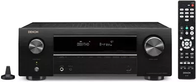 Denon AVR-X550BT | 5.2ch 4K AV Receiver | 70W | EARC | Dolby Vision | AM/FM • $379