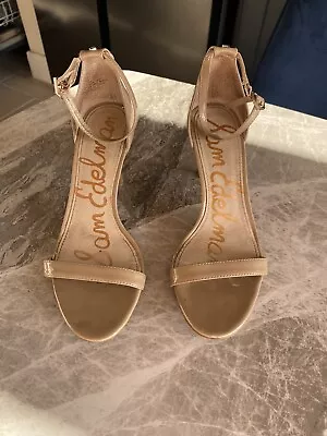 Sam Edelman Sandal Size Uk6 Us8.5 Nude Patent Patti  • £9.99