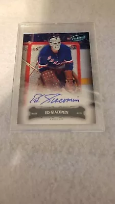 2006-07 Parkhurst Ed Giacomin #8 Auto New York Rangers Autograph • $29.95