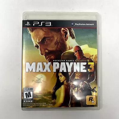 Max Payne 3 (PS3 Sony Playstation 3) CIB With Manual TESTED + Free Shipping! • $14.99