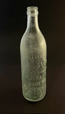 Glass Soda Bottle Green Clicquot Club Embossed Ginger Ale Soda Vintage 16 Oz • $7.19