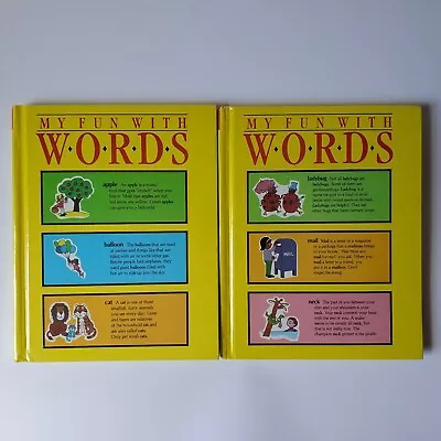 My Fun With Words A-K & L-Z Lot Of 2 By James Ertel 1991 Dictionary Hardcover  • $9.95