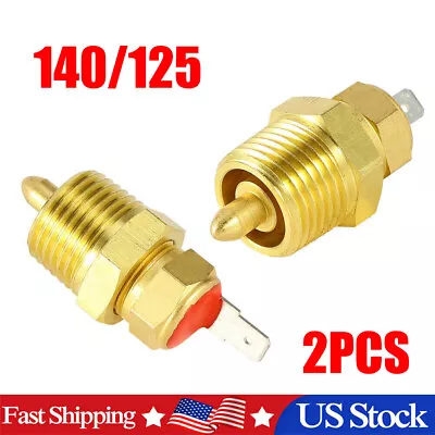 140°~125° NPT3/8“ Auto Engine Cooling Electric Fan Thermostat Temperature Switch • $16.99