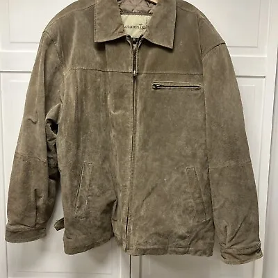 Autumn Trails Men’s Suede (Leather) Coat XL  NWOT  • $24