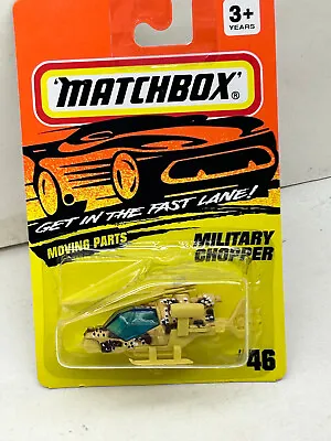 1993 Matchbox Superfast #46 Camouflage Military Chopper Helicopter New On Card • $9.99