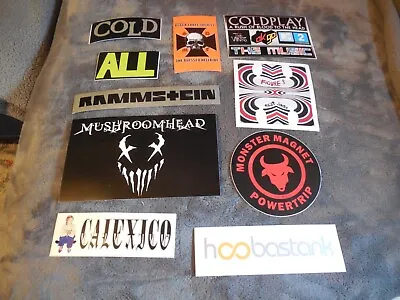 Rock Pop Metal Promotional Sticker Set Of 10 Stickers Lot#104 • $7