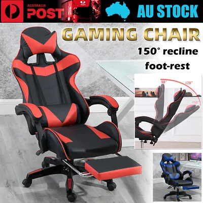 $125 • Buy Office Chair Executive Recliner Computer Gaming Seat Premium PU Leather AU STOCK