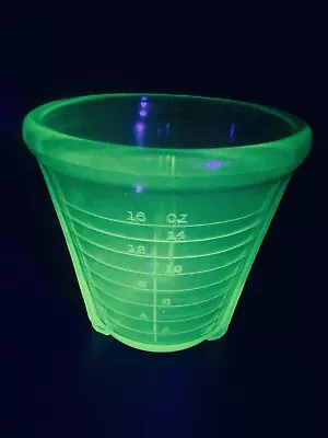 Vintage Uranium Vaseline Glass Measuring Cup • $29.90