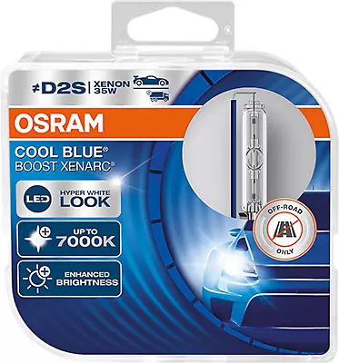 OSRAM Xenarc Cool Blue Boost D2S Xenon Car Headlight Bulbs (Twin) 66240CBB-HCB • $152.64