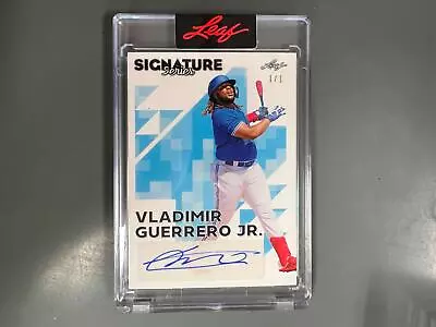 Vladimir Guerrero Jr. 2023 Leaf Signature Series Auto Autograph #1/1 Jays A16 • $11.50