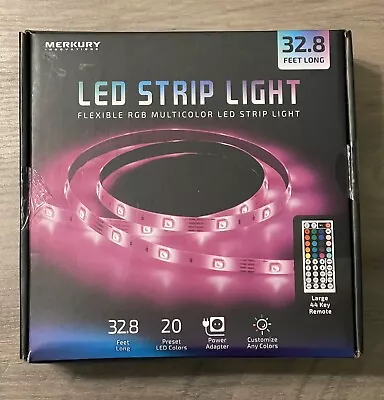 Merkury Innovations LED Strip Light Flexible RGB Multicolor Light 32.8’ NEW • $19.50