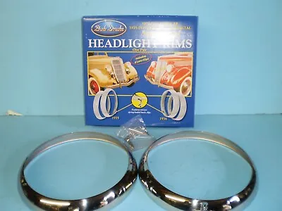 1935  Ford Passenger Car 1935 1936 1937 1938 1939 Pickup Truck Headlight Rims • $77.22