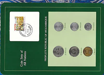 Coin Sets Of All Nations Mozambique 1980-1982 UNC 20 Meticais 80 5 1 Metical 82 • $11.54