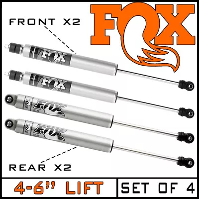 FOX Performance 2.0 Front & Rear Shocks Fit 2007-2018 Jeep Wrangler JK 4-6  Lift • $709.95