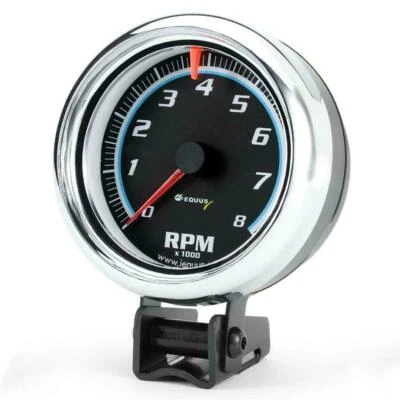 $63.34 • Buy Equus Tachometer Gauge Chrome (6076) 6000 Series 0 To 8000 RPM 2-1/2  Electric