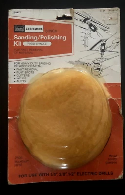 $6.80 • Buy Vintage Sears Craftsman Lambswool Buffer Polisher 6 Inch Bonnet 9-2527 USA