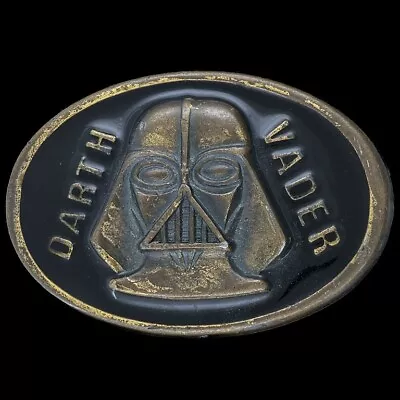 Star Wars Movie Sci-Fi Lord Darth Vader Sci Fi Dark Side 80s Vintage Belt Buckle • $29.75