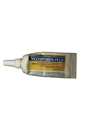£9.69 • Buy 1997 Neosporin Plus First Aid Antibiotic Pain Relieving Cream Tube (some Inside)
