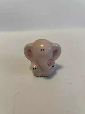 Vintage Pink Elephant Toothpick Holder Pet Pals Papel Japan 2 Inches High • $5