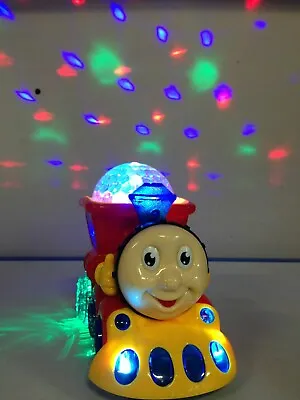 Bump & Go Light Train With Flashing Lights & Music Sound Toddler Toys Cute Train • £12.21