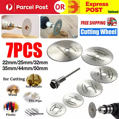 $7.54 • Buy 7PCS HSS Circular Saw Blade Set For Dremel Rotary Tool Cutting Wheel Discs Drill