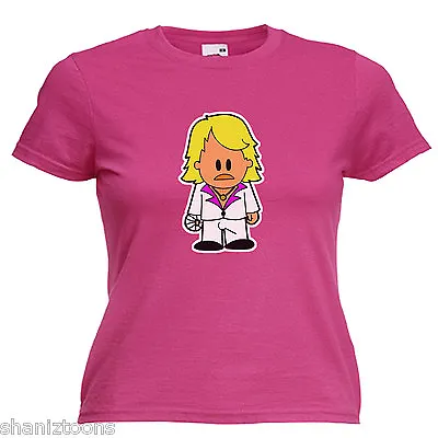 Keith Lemon Inspired Cartoon Ladies Lady Fit T Shirt 13 Colours Size 6 - 16  • £9.49