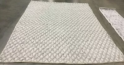 SILVER / IVORY 8' X 10' Flaw In Rug Reduced Price 1172654205 NAT404G-8 • $268
