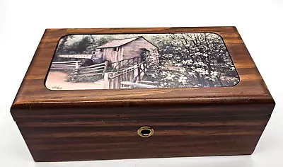 Vintage Lane Type Small Hope Cedar Chest Wooden Jewelry Trinket Box Made USA • $14